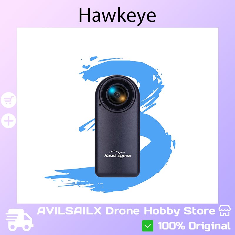 Drone Camera Vlog - Cámara de Acción Mini 4K Hawkeye