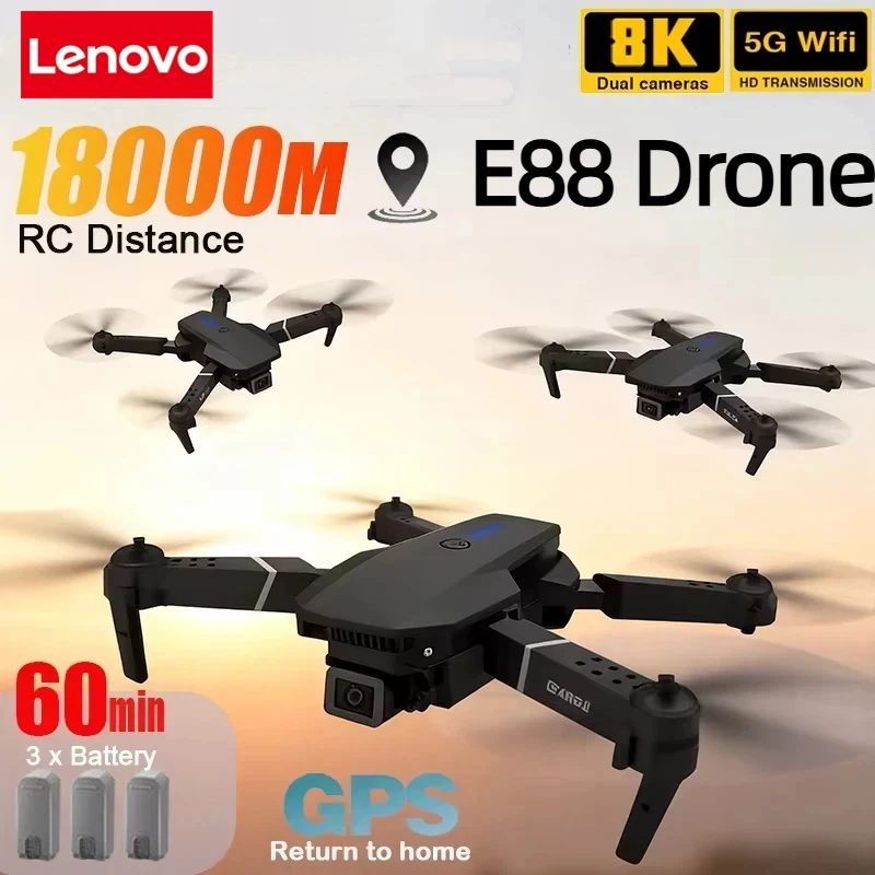 Drone Camera Wide Angle - Lenovo nuevo E88 Pro WIFI FPV