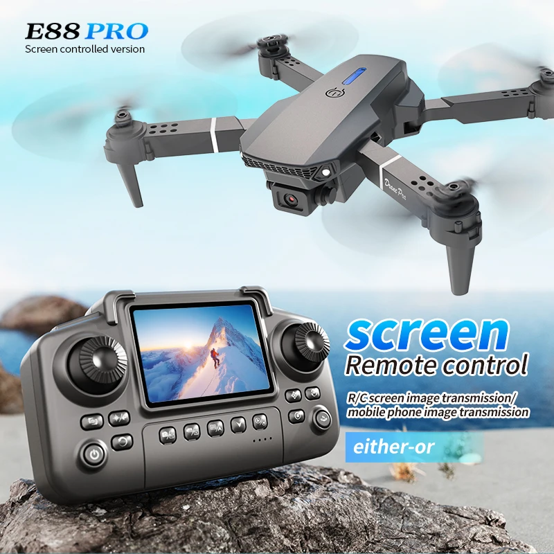 Dron profesional E88 PRO con p - Drone Camera Wide Angle reseña y precio