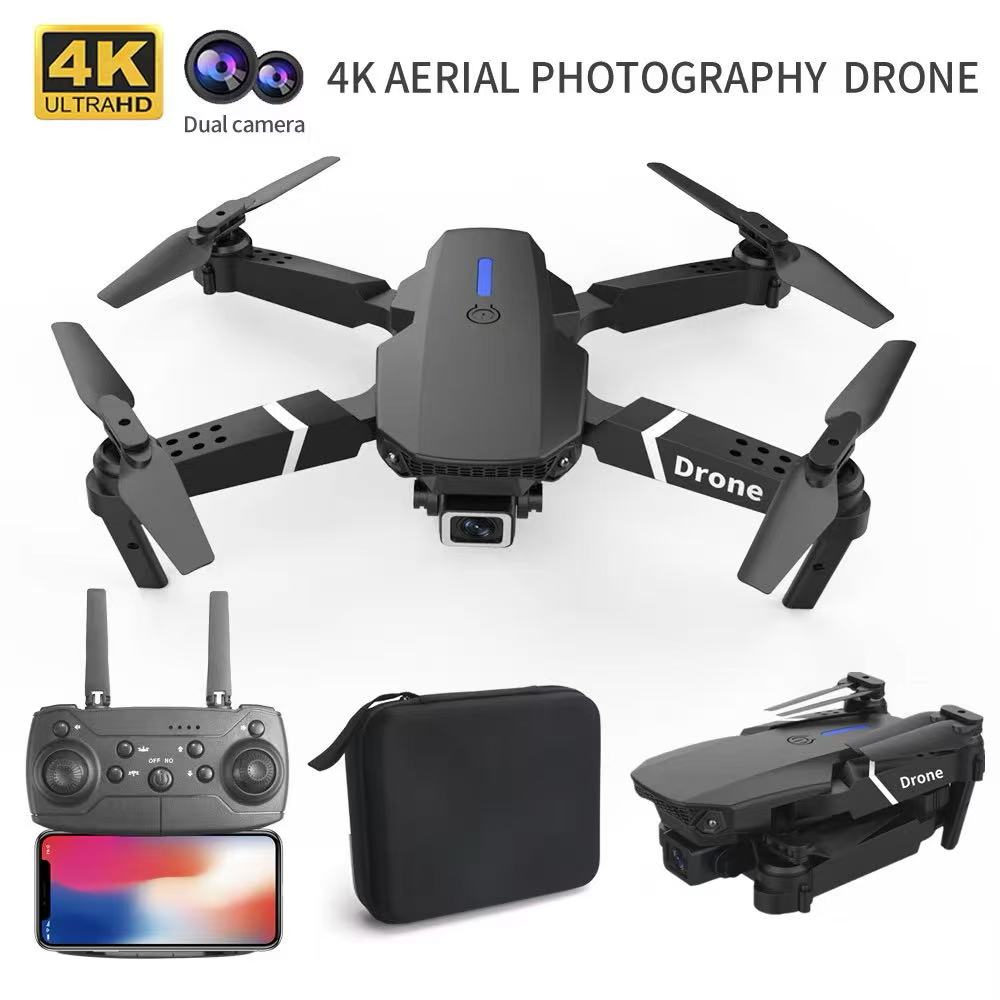 Dron profesional E88 4k gran a - Drone Camera Wide Angle reseña y precio