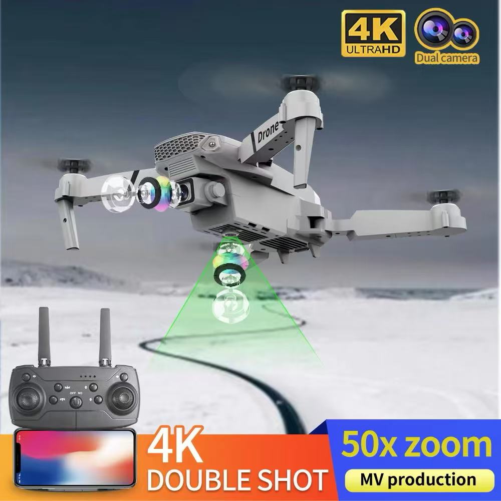 Dron profesional E88 4k gran a - Drone Camera Wide Angle reseña y precio