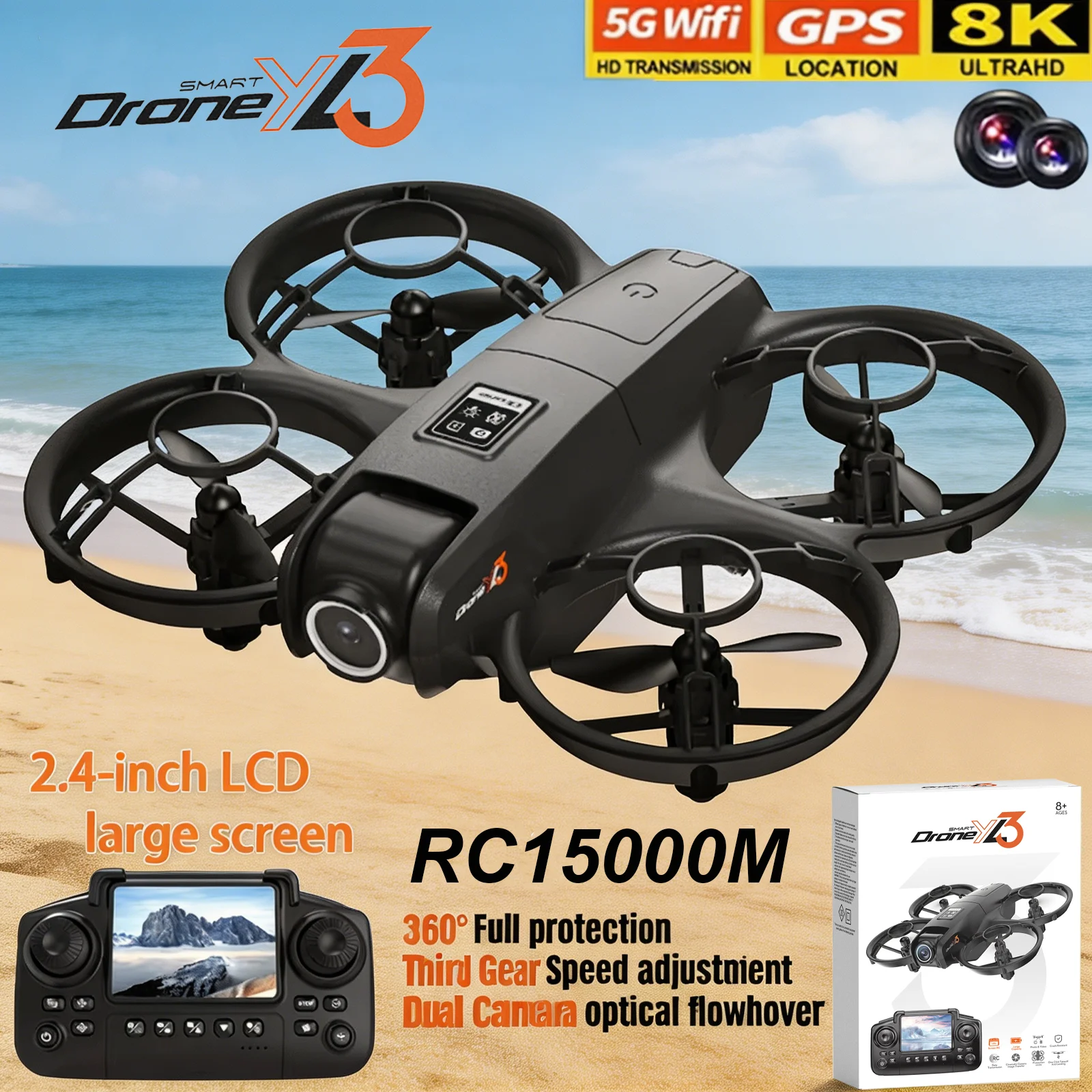 Nuevo Dron RC YL3 8K 1080P con - Drone Camera Night Vision reseña y precio